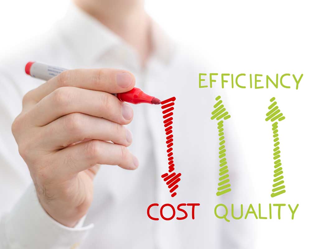  Efficient--- Optimal cost advantage and production efficiency